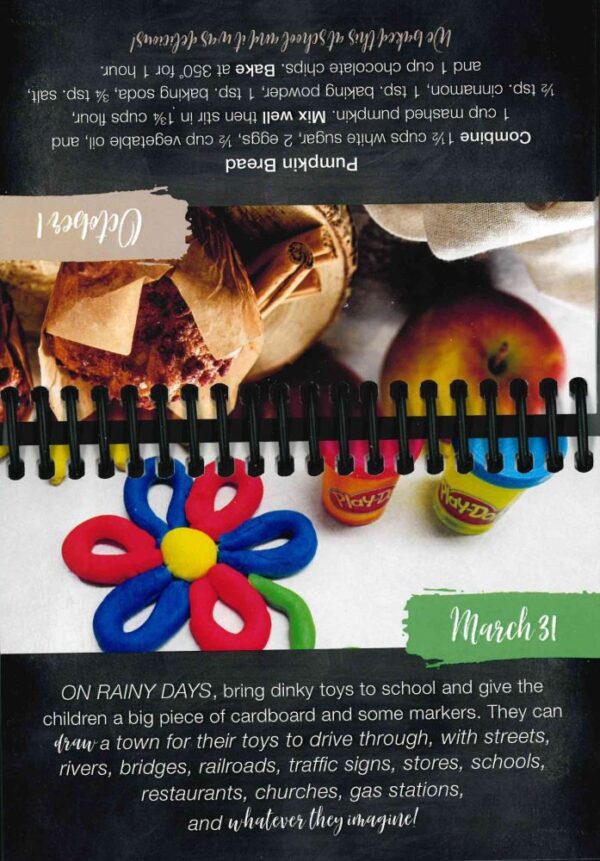 Calendar Fresh Slices of School Days Flip 132 8028 1