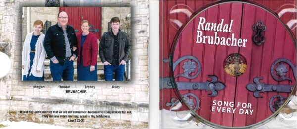 Song For Every Day Cd by Randal Brubacher 146 0022 3