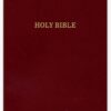 KJV, Thinline Reference Bible, Leather-Look, Burgundy, Red Letter Edition