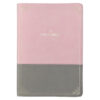 KJV Pink and Gray Faux Leather Super Giant Print Full-size Bible