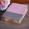 KJV Pink and Gray Faux Leather Super Giant Print Full-size Bible - Image 7