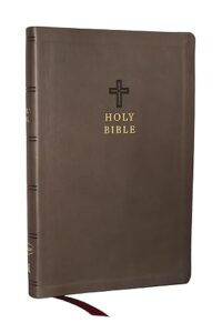 Image of KJV Holy Bible, Value Ultra Thinline, Charcoal Leathersoft, Red Letter, Comfort