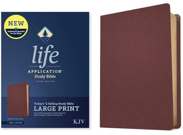 KJV Life Application Study Bible, Third Edition, Burgundy Genuine Leather