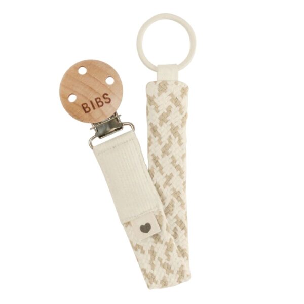 BIBS Pacifier Clip Ivory/Vanilla 300 1095 0