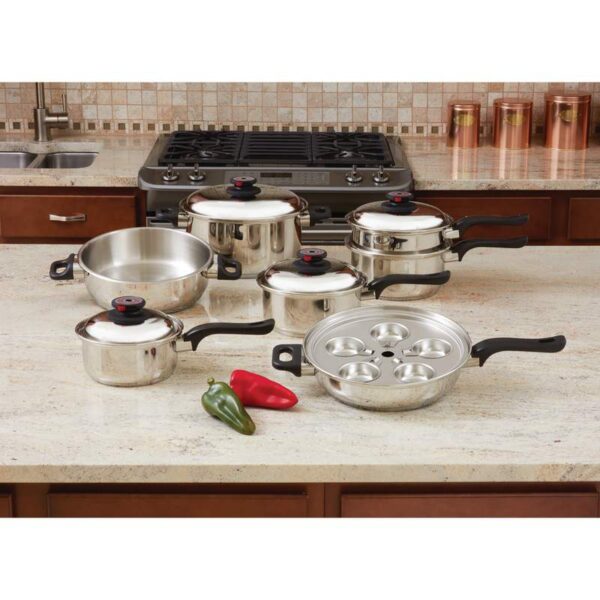 Cookware Maxam Waterless 7 ply 17 pc 350 0002 0