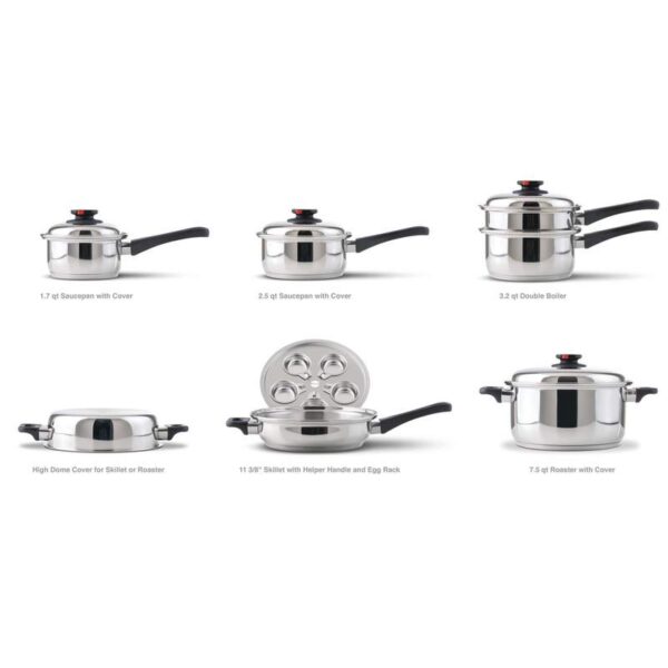 Cookware Maxam Waterless 7 ply 17 pc 350 0002 8