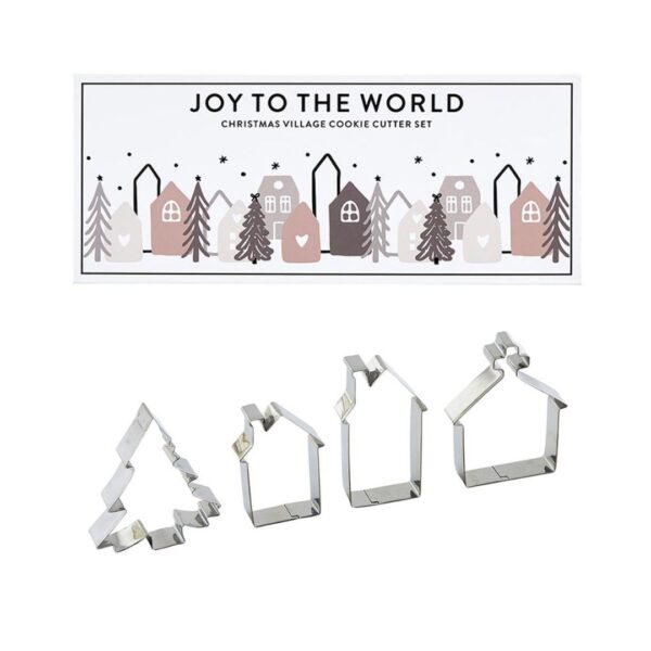 Christmas Village Cookie Cutter Set Book Box - Joy to the World 356 0262 0