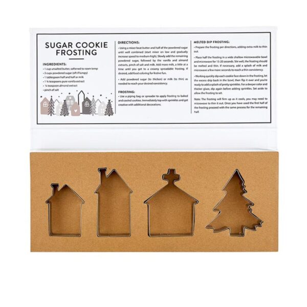 Christmas Village Cookie Cutter Set Book Box - Joy to the World 356 0262 2