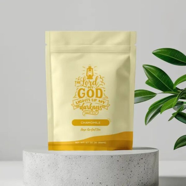 Bible Verse Egyptian Chamomile Tea, Relaxing, Psalm 18:28 450 1117 0