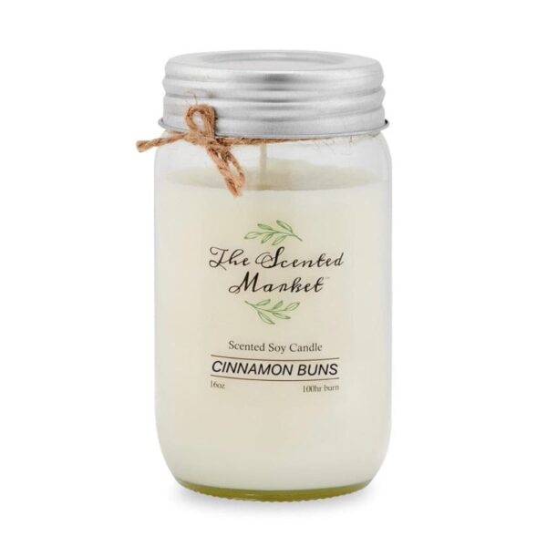 Soy Wax Candle - Cinnamon Bun 16 oz 456 0248 0