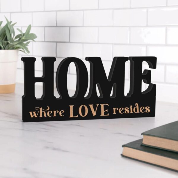 Home Where Love Resides Decor 10"x4.5" 460 1344 1