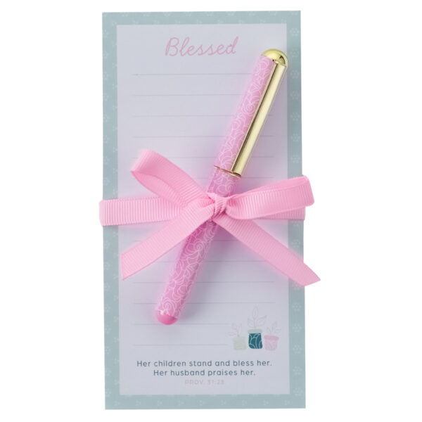 Magnetic Shopping List w/pen Blessed Prov. 31:28 465 0282 0