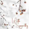 With Sympathy Boxed Christmas Cards 12 pk.