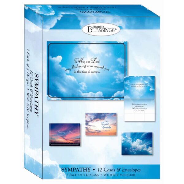 Sympathy - Clouds in the Sky - Assorted Sympathy Cards, Box of 12 540 0455 0