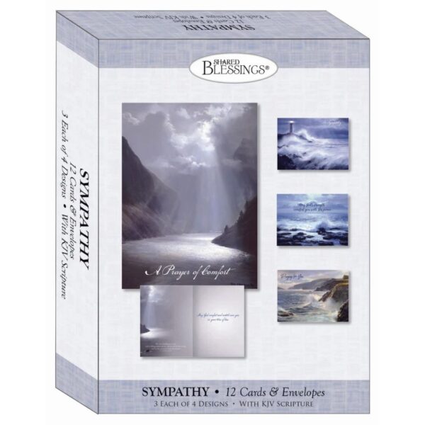 Sympathy - Coastal - Assorted Sympathy Cards, Box of 12 540 0468 0