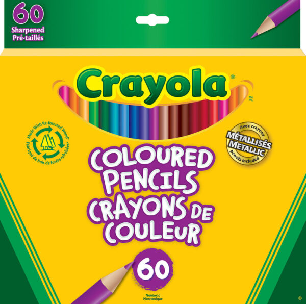 Pencils Coloured 60's Crayola 608 0075 0