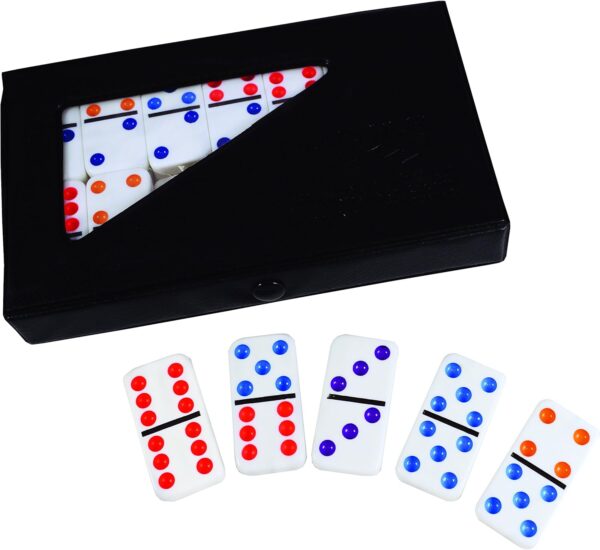 Double 6 Color Dot Dominoes 650 0512 1