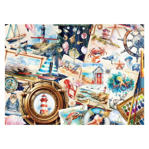 1000 Pc Puzzle - Seashore Sketchbook