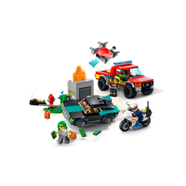 Lego City Fire Rescue & Police Chase 60319- Discontinued 660 0175 4