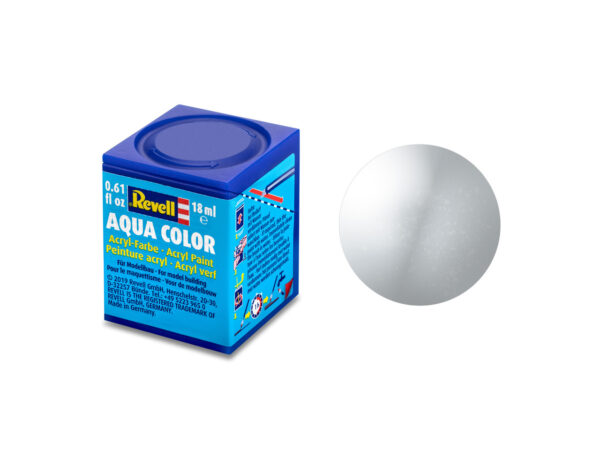 Revell Paint Aqua Color, Aluminium, Metallic, 18ml, RAL 660 3372 0