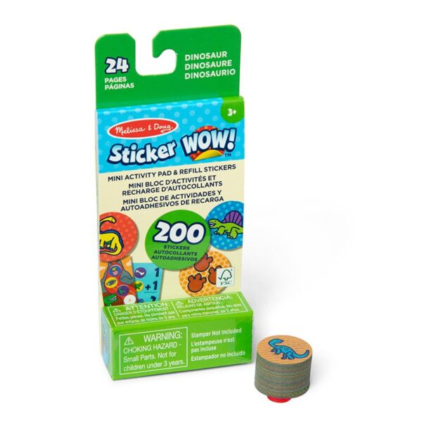 Sticker WOW! Mini Activity Pad w/Refill Stickers - Dinosaur 660 3871 0