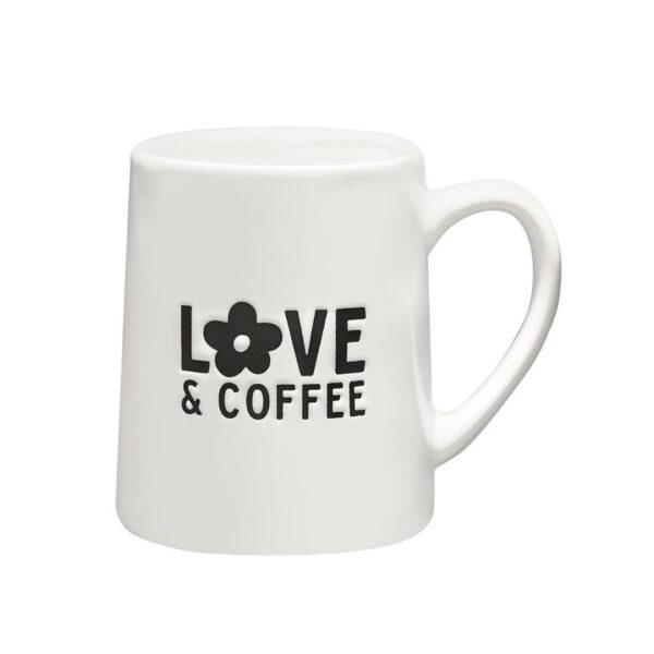 Artisan Tapered Mug - Love & Coffee 18 oz 125 1688 0