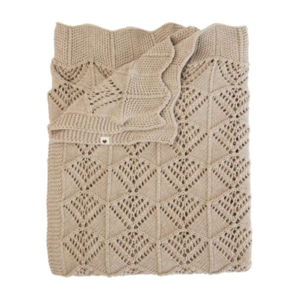 BIBS Knitted Blanket Wavy Vanilla 300 1140 0