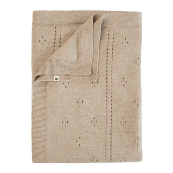 BIBS Knitted Blanket Pointelle Vanilla 300 1142 0