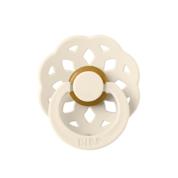 BIBS Pacifier Boheme - Round Nipple 0-6 Months - Ivory 300 1144 0