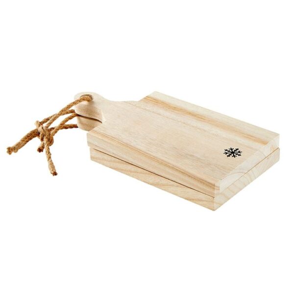 Mini Paulownia Wood Boards - Let It Snow - Set of 2 354 0084 3