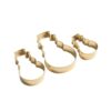 Gold Cookie Cutter Set - Snowman - Set of 3 - Image 2