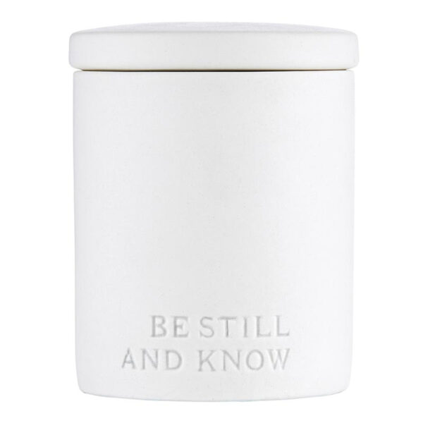 Ceramic Candle - Scented - Be Still & Know - Discontinued 456 0280 0