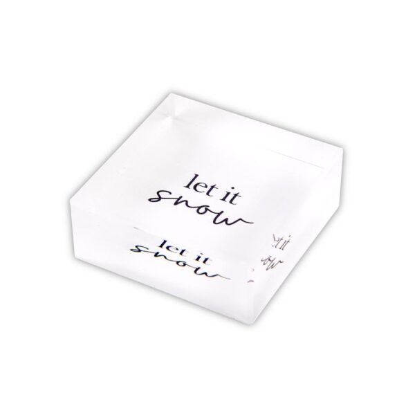 Face To Face Lucite Block - Let it Snow 460 1427 1