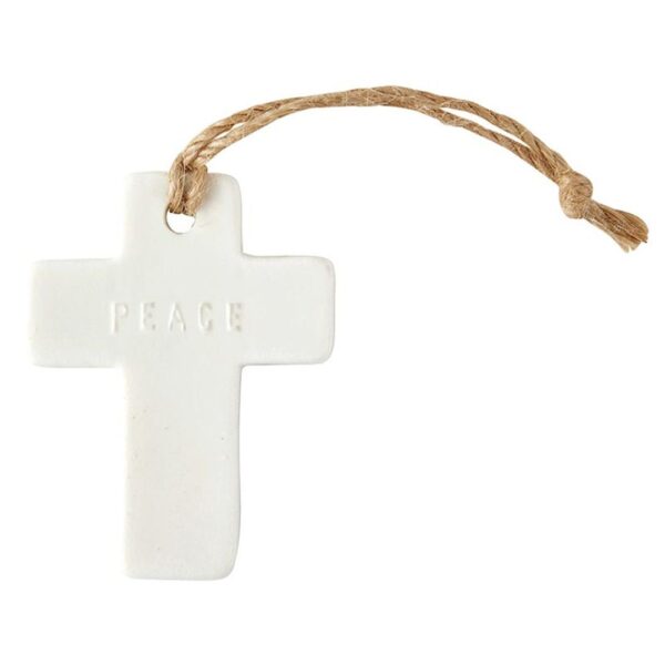 Face to Face Ceramic Ornament - Cross - Peace 460 1429 1