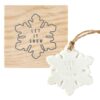Face to Face Ceramic Ornament - Snowflake - Let It Snow