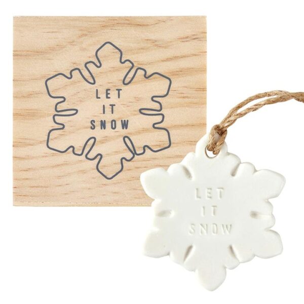 Face to Face Ceramic Ornament - Snowflake - Let It Snow 460 1430 0