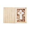 Ceramic Figurine Pine Wood Box - Cross - Image 2