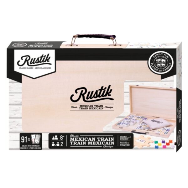 Rustik Deluxe Mexican Train Game w/ Wood Case 650 0548 0