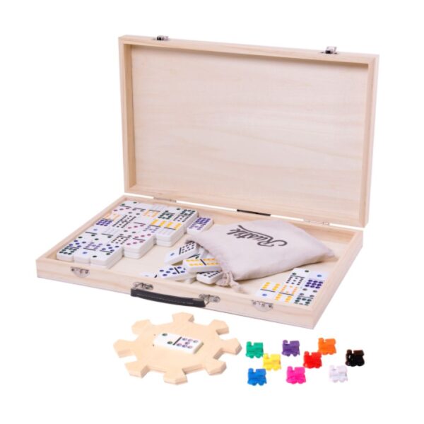 Rustik Deluxe Mexican Train Game w/ Wood Case 650 0548 1