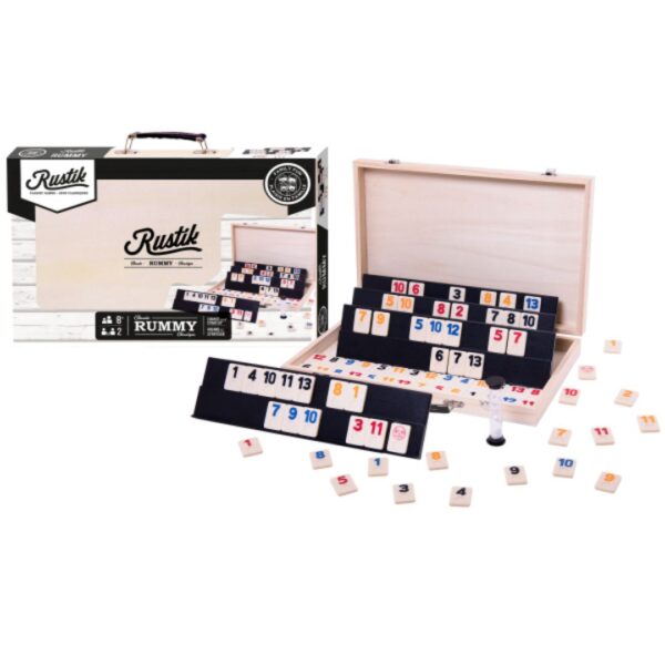 Rustik Rummy Game w/ Wood Case 650 0549 2