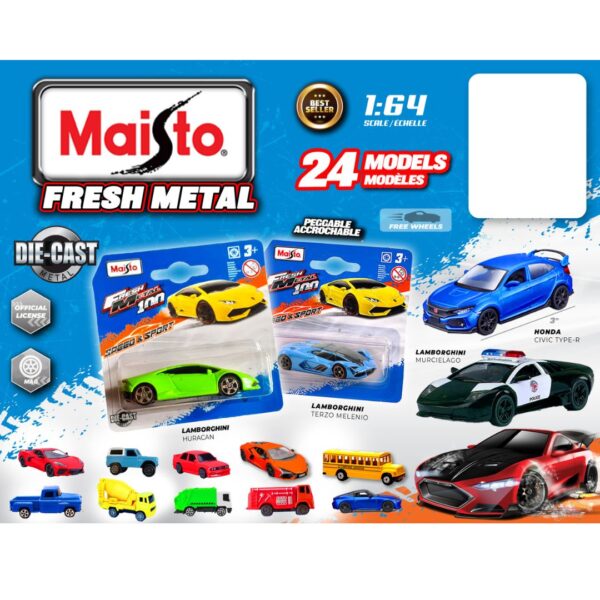 1:64 Diecast Maisto Fresh Metal Cars Assorted 3" 660 3886 0