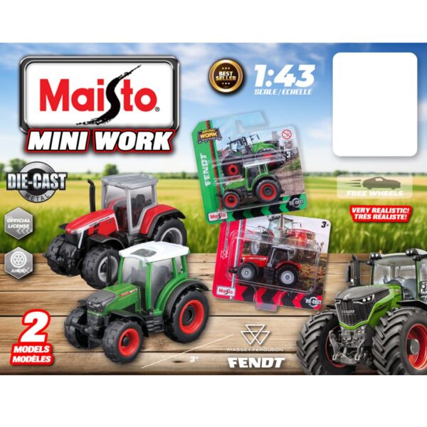 1:43 Diecast Maisto Metal Tractors Assorted 3" 660 3888 0