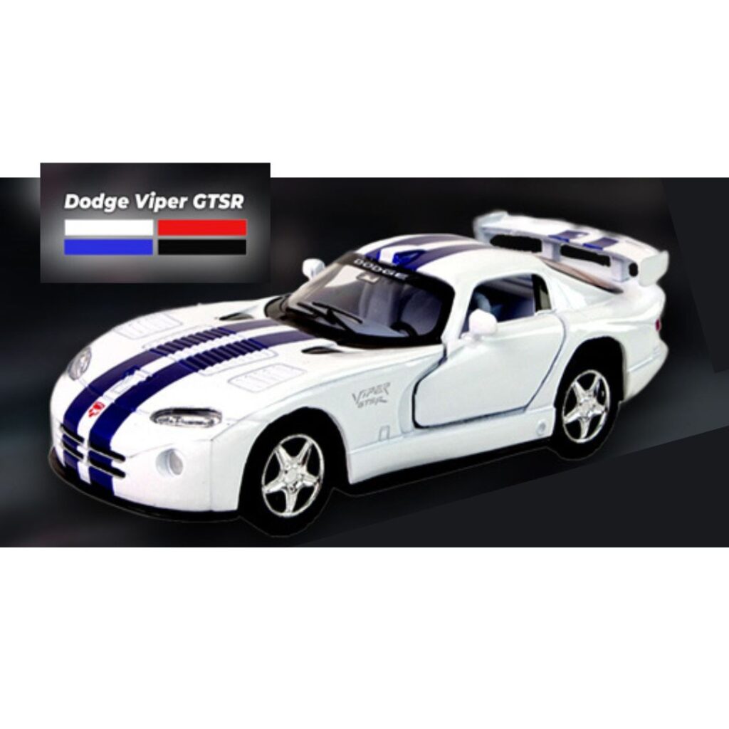 Image of 1:43 Red Dodge Viper Racing Car