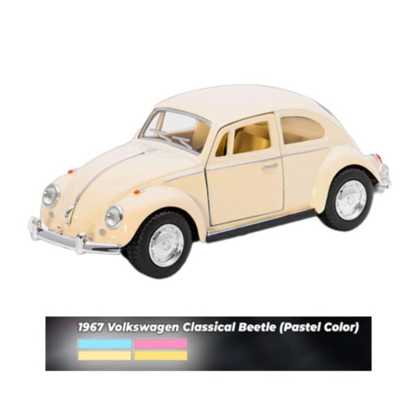 1:43 Pastel Yellow 1967 Volkswagen Classical Beetle