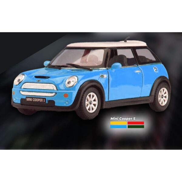 1:43 Blue Mini Cooper 5 City Car