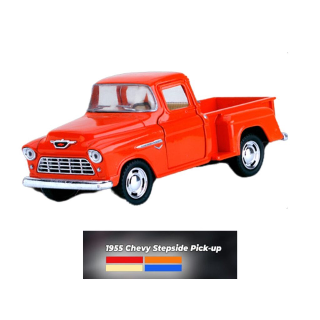 Image of 1:43 Cream 1955 Chevy Stepside Pick-up City Car
