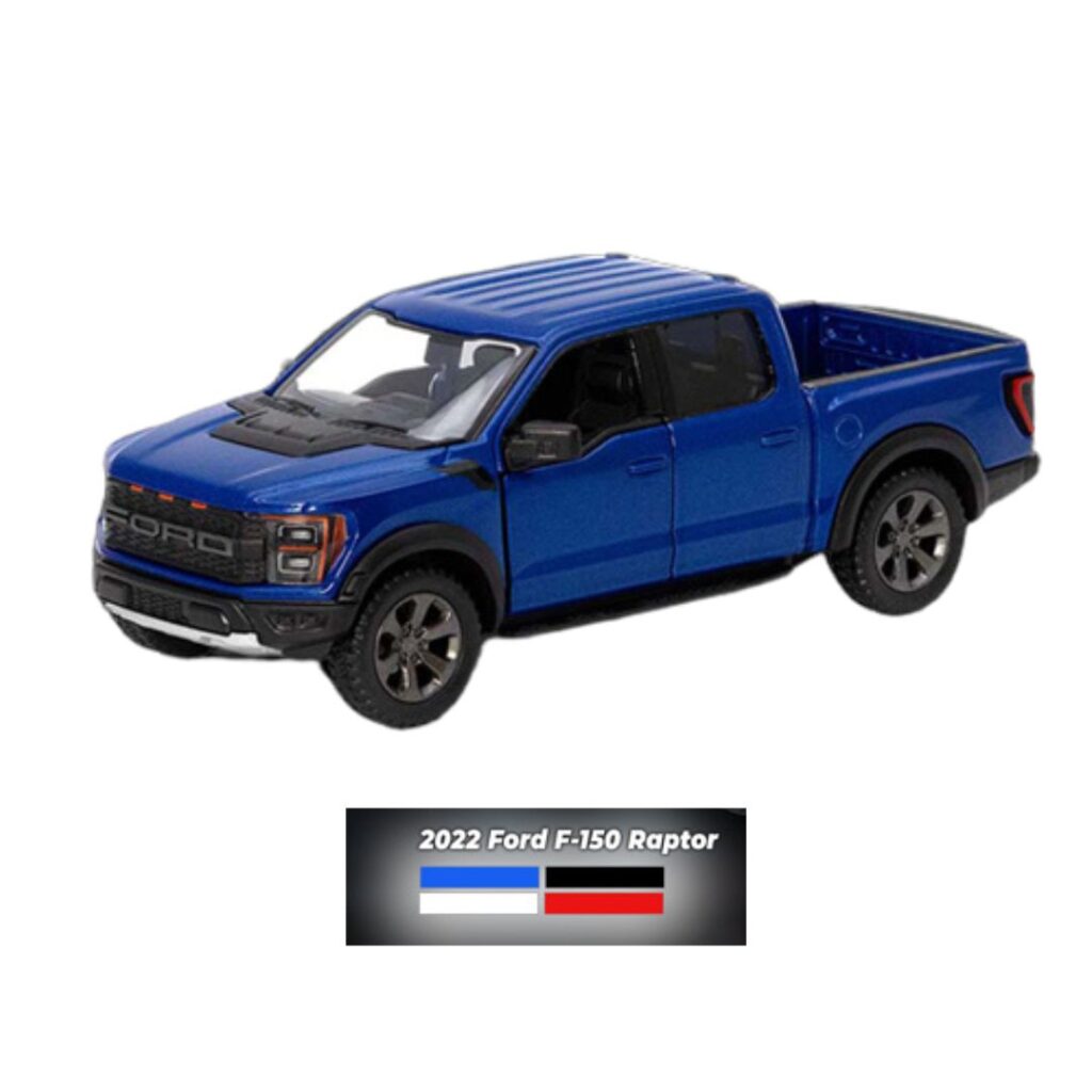 Image of 1:43 Blue 2022 Ford F-150 Raptor City Car