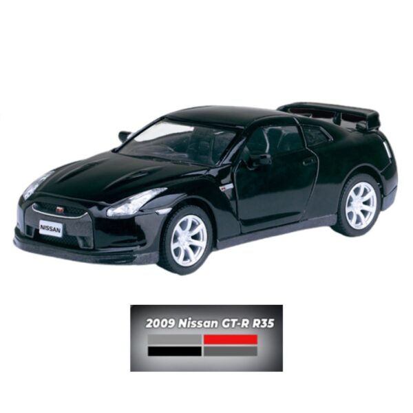 1:43 Black 2009 Nissan GT-R R35 Luxury Car