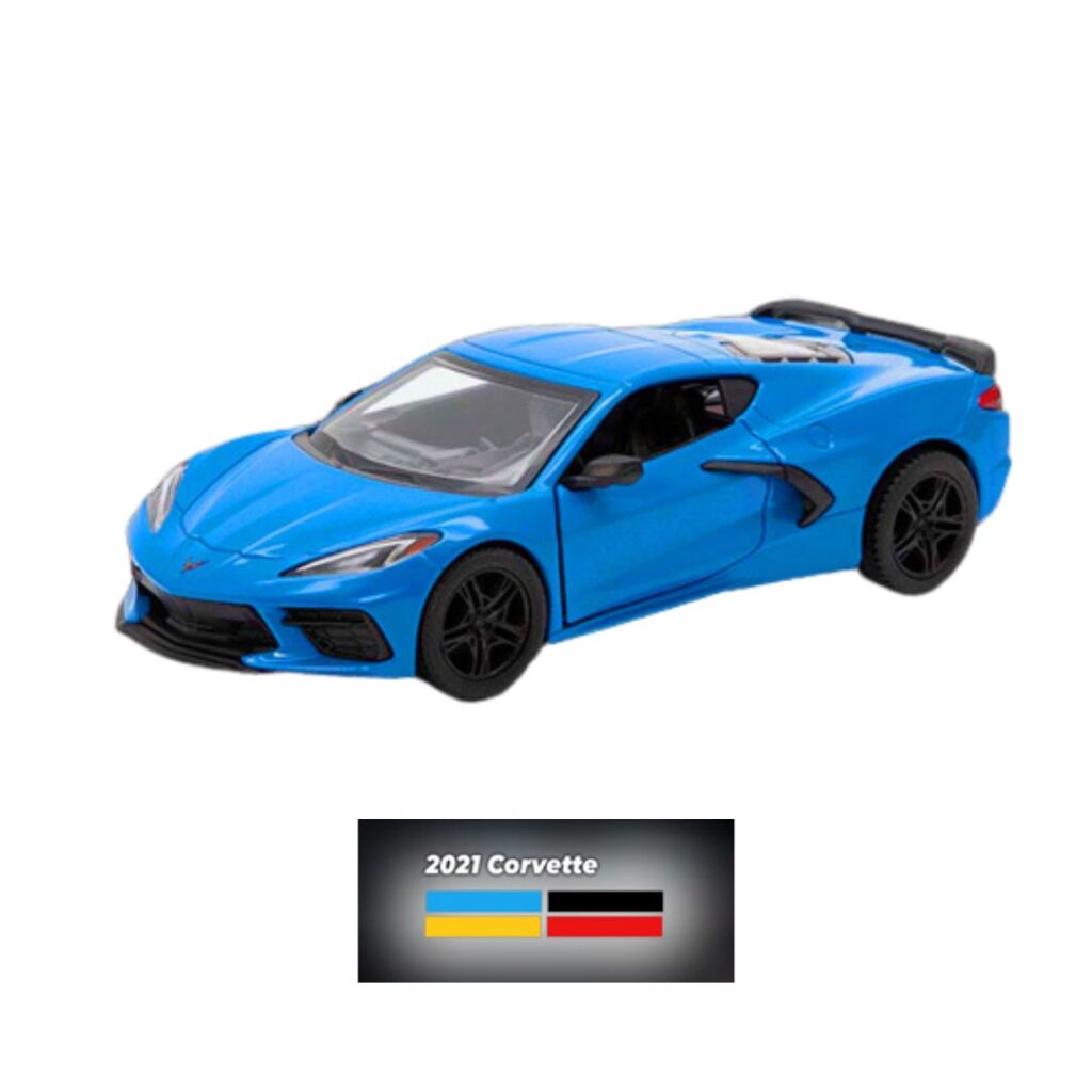 Image of 1:43 2021 Corvette City Car – Blue