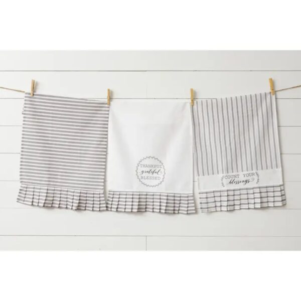 Thankful, Grateful, Blessed Tea Towels (Pk/03 Ast) 460 1441 0